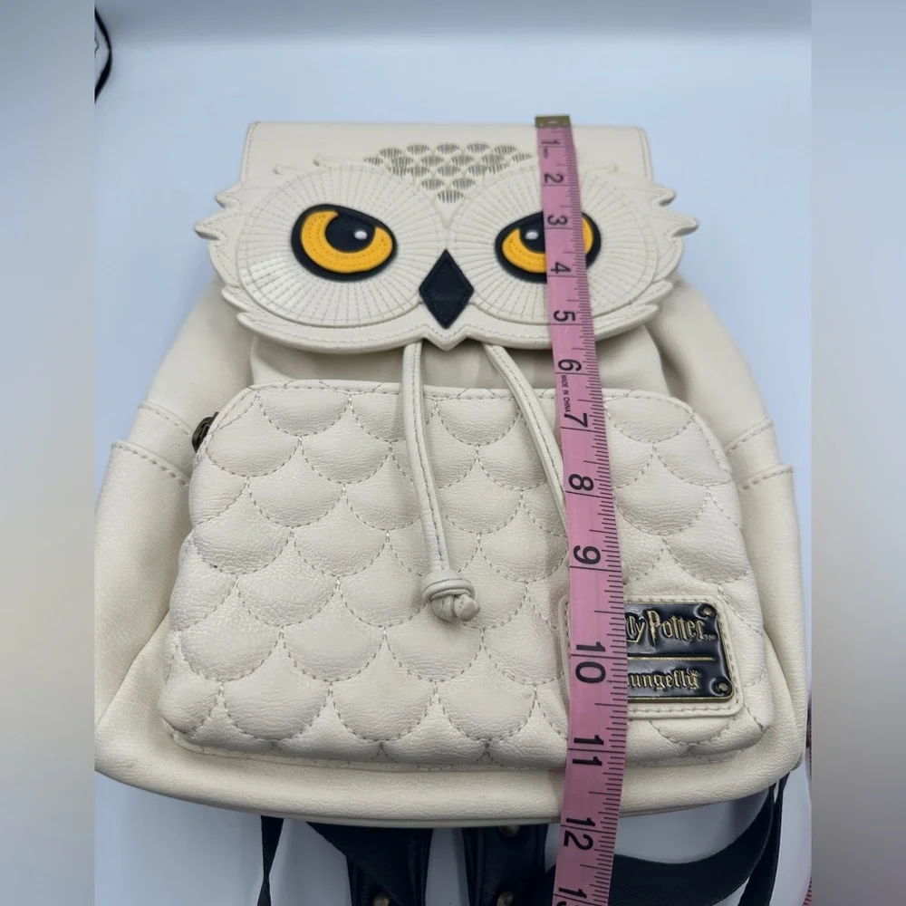 Loungefly Harry Potter Hedwig Cream And Black Faux Leather Mini Backpack